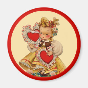 Vintag Hearts Sweetheart Magnet