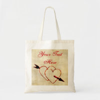 Vintag Hearts Tote Bag