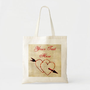 Vintag Hearts Tote Bag Tragetasche