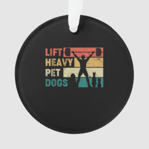 Vintag Heavy Hunde Hunde Hunde Fitness Ornament