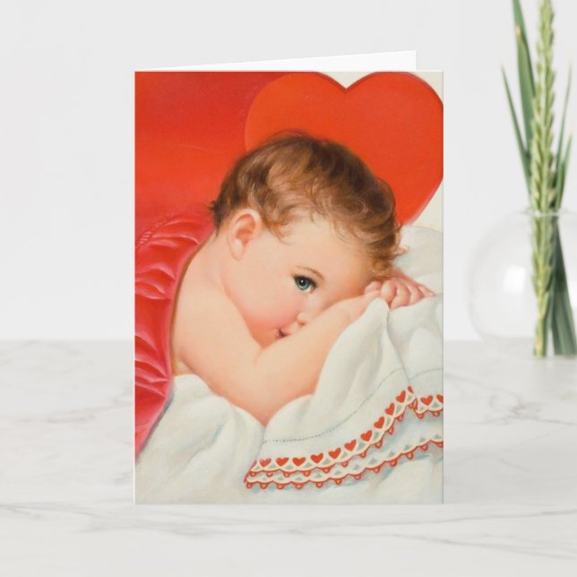 Vintag Heft Baby Liebe Note Card Karte (Vorderseite)