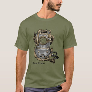 Vintag Helium Deep Sea Mark V Tauchhelm T-Shirt