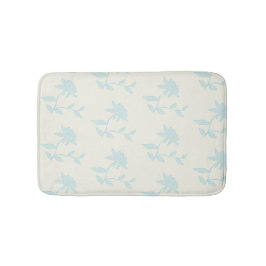 Vintag | Hellblaue Blumen Bath Mat Badematte