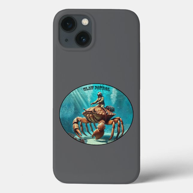 Vintag Helmtaucher Riesenkrabbe URM Case-Mate iPhone Hülle (Rückseite)