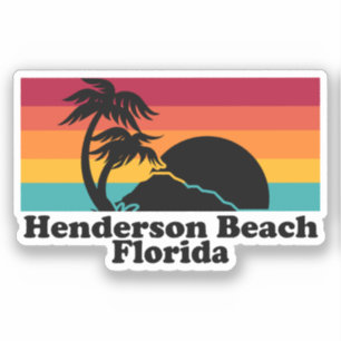 Vintag Henderson Beach Florida Aufkleber