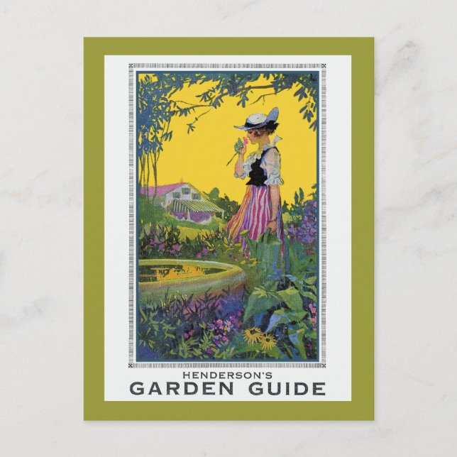 Vintag Henderson Garden Guide Postkarte (Vorderseite)