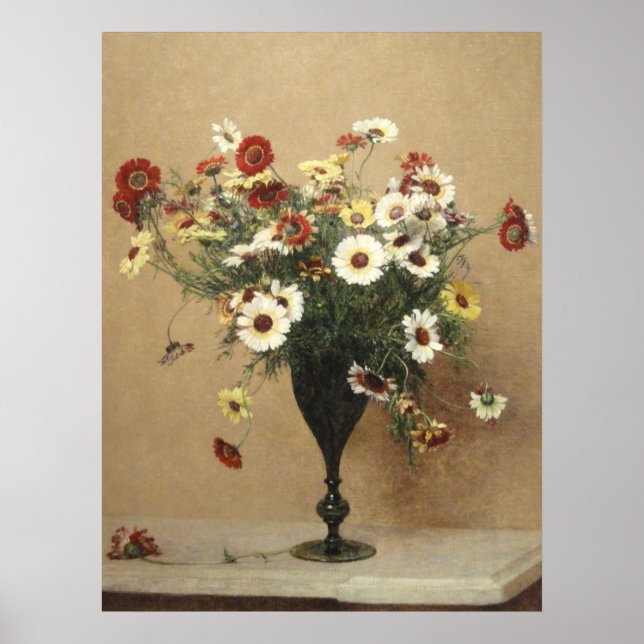 Vintag Henri Latour Blume chrysanthema Poster (Vorne)