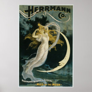 Vintag Herrmann Co Magic Poster