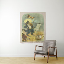 Vintag Hey Diddle Diddle Kinderzimmer Rhyme wieder