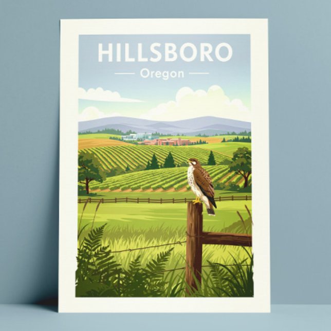 Vintag Hillsboro Oregon Postkarte (Von Creator hochgeladen)