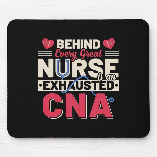 Vintag hinter jeder großen Krankenschwester ist ei Mousepad (Vorne)