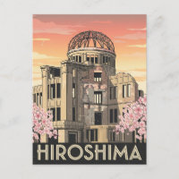 Vintag Hiroshima Japan Peace Dome Travel