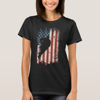Vintag Hockey American Flag Cool USA Patriotic 1 T-Shirt