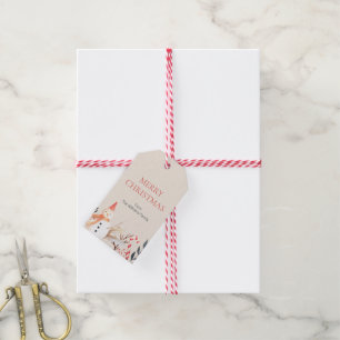 Vintag Holiday Snowman Weihnachten Geschenkanhänger