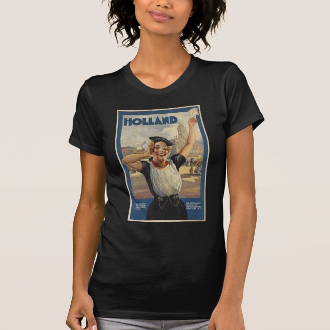 Vintag Holland Air Travel T-Shirt (Vorderseite)