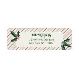 Vintag Holly-Adresse