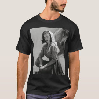 Vintag Hollywood Button Up Glamour T - Shirt