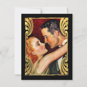 Vintag Hollywood Glamour Couple Empfang