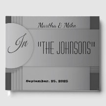 Vintag Hollywood Movie Title Wedding Guest Book