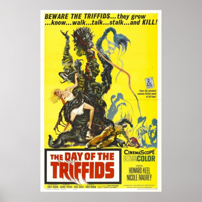 Vintag Hollywood Nostalgie Der Tag des Triffids Poster (Vorne)