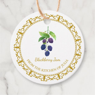 Vintag Homemade BlackBerry Jam Hang Tag Geschenkanhänger