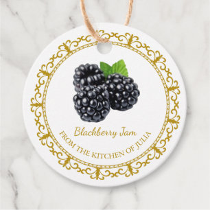 Vintag Homemade BlackBerry Jam Hang Tag Geschenkanhänger