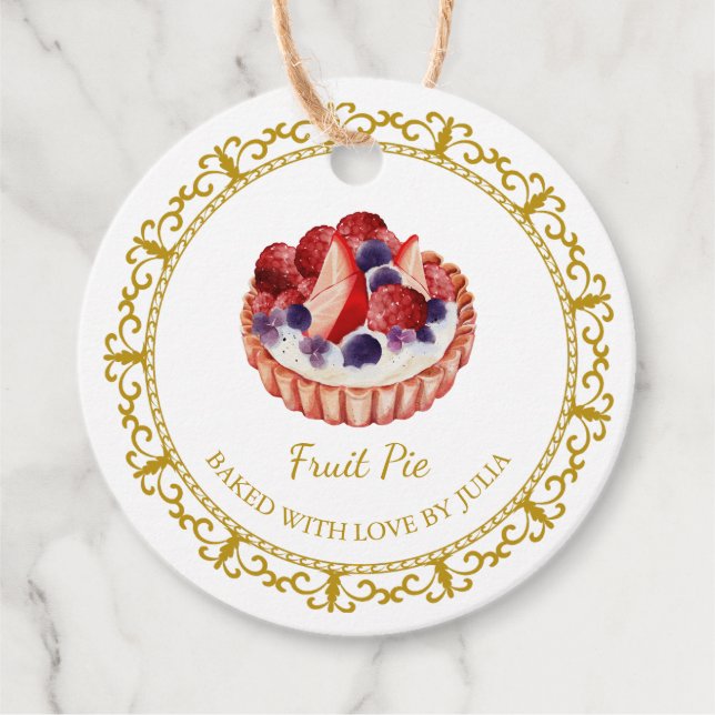 Vintag Homemade Pie Hang Tag Geschenkanhänger (Vorderseite)