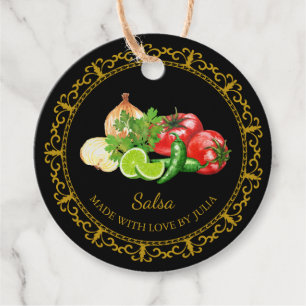 Vintag Homemade Salsa Hang Tag Geschenkanhänger