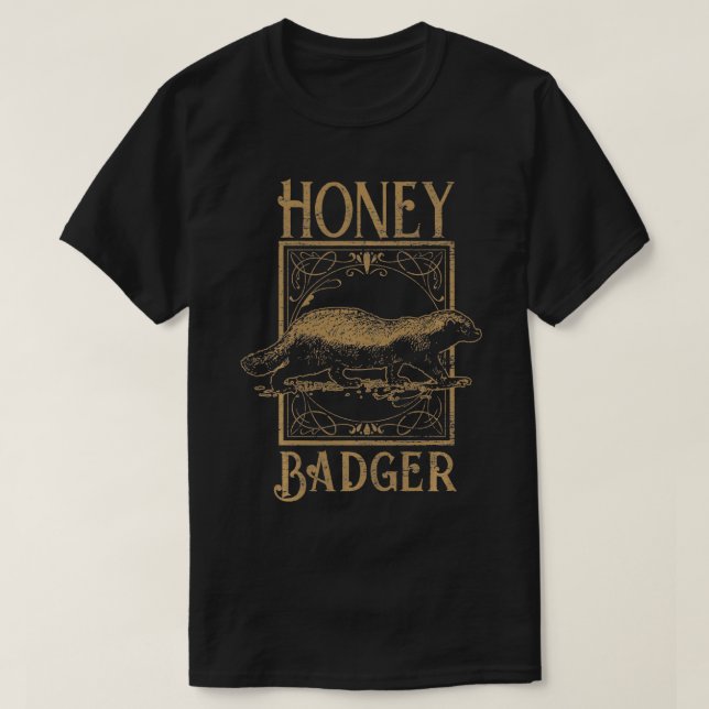 Vintag Honey Badger T-Shirt (Design vorne)