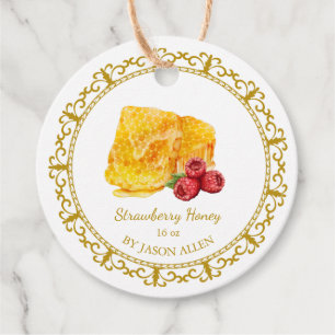 Vintag Honeycomb Raspberry Honey Hang Tag Geschenkanhänger