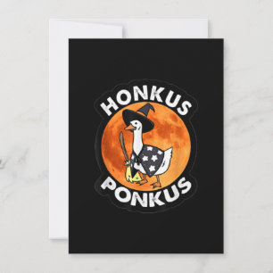 Vintag Honkus Ponkus Halloween Niedliche Hexenente Einladung