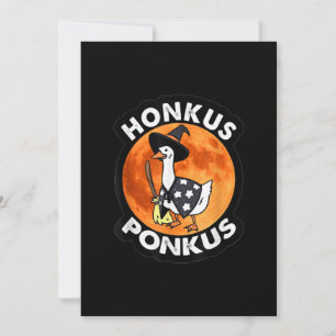 Vintag Honkus Ponkus Halloween Niedliche Hexenente Feiertagskarte
