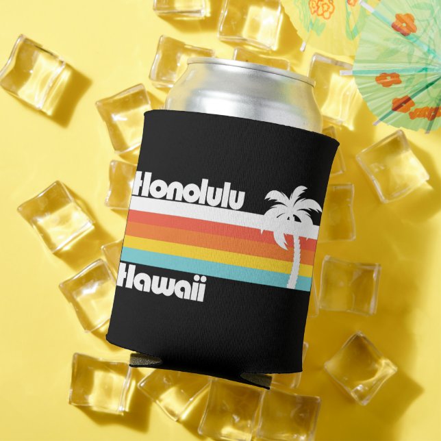Vintag Honolulu Hawaii Dosenkühler (In Situ Sommer)