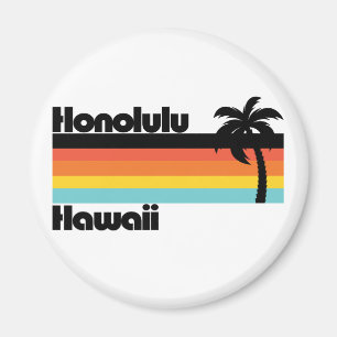 Vintag Honolulu Hawaii Magnet