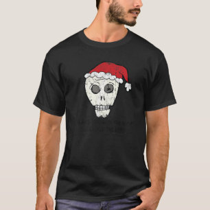 Vintag hörte ich Santa auf dem Dach gegen Chris T-Shirt
