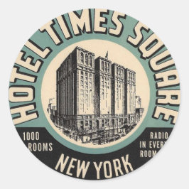Vintag Hotel New York Times Square Sticker