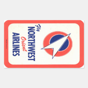 Vintag Hotel- und Reiseaufkleber Rechteckiger Aufkleber