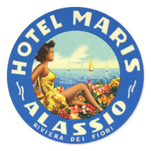 Vintag Hotel- und Reiseaufkleber