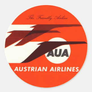 Vintag Hotel- und Reiseaufkleber Runder Aufkleber