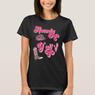 Vintag Howdy Y'All Rodeo Western Country Southern T-Shirt