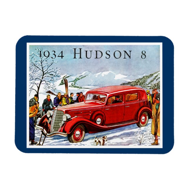 Vintag Hudson Automobile Ad Magnet (Horizontal)