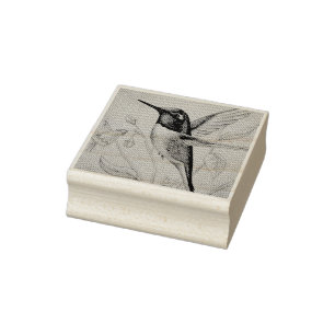 Vintag Hummingbird No. 1 Wasserfarbe Kunst Gummistempel