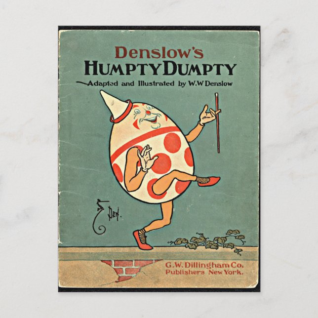Vintag Humpty Dumpty Postkarte (Vorderseite)