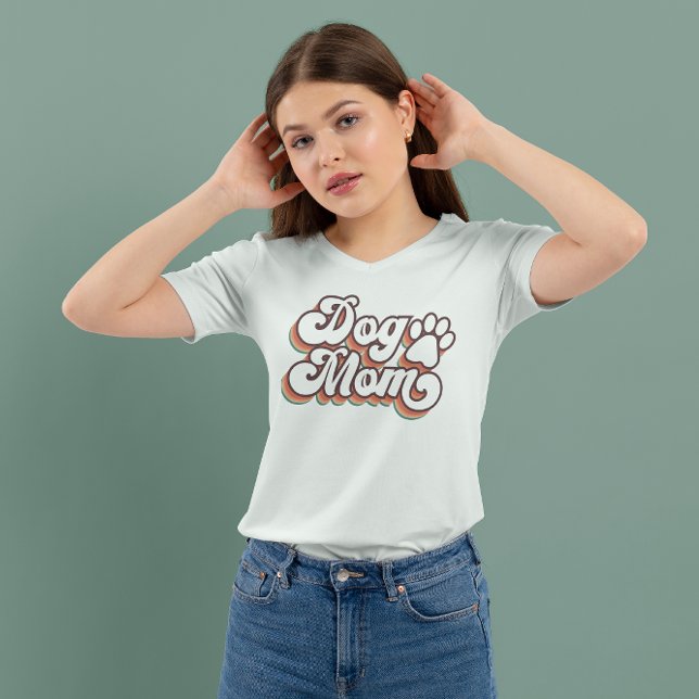 Vintag Hunde Mama T - Shirt (Von Creator hochgeladen)