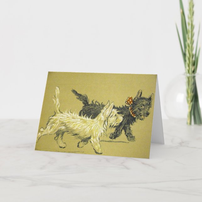 Vintag - Hunde sind die besten Freunde, Karte (Vorderseite)