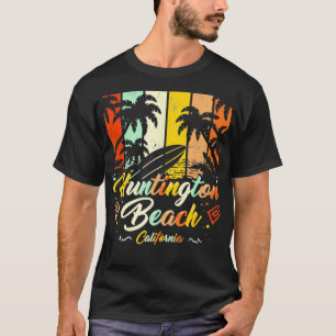 Vintag Huntington Beach California Surfbrett Retro T-Shirt