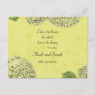 Vintag Hydrangeas-UAWG RSVP Karte