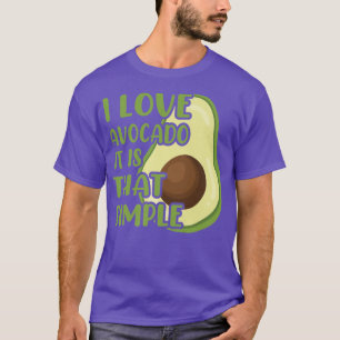 Vintag I Liebe Avocado Es ist so einfach gesund V T-Shirt