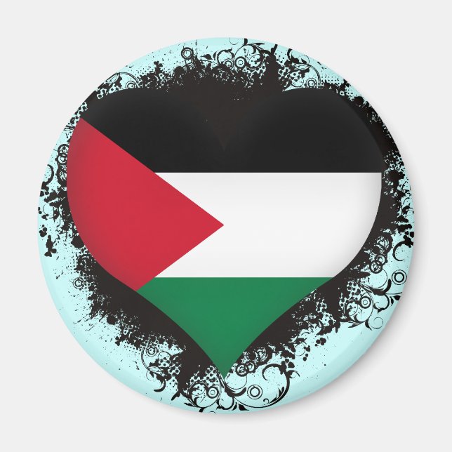 Vintag I Liebe Palästina Magnet (Vorne)