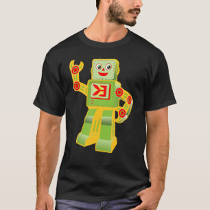 Vintag I Liebe Roboter Robotik Ingenieur Techniker T-Shirt